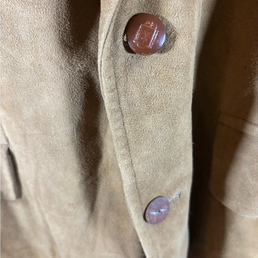 Elegant Men's Brown Suede Blazer - Picture 3 of 15